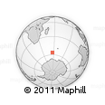 Outline Map of the Area around 56° 26' 14" S, 56° 10' 29" E, rectangular outline