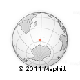Where is the area around 56° 26' 14" S, 57° 1' 29" E located? Outline Map of the Area around 56° 26' 14" S, 57° 1' 29" E, rectangular outline
