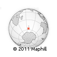 Outline Map of the Area around 56° 26' 14" S, 68° 4' 29" E, rectangular outline