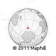 Outline Map of the Area around 56° 26' 14" S, 70° 37' 30" E, rectangular outline
