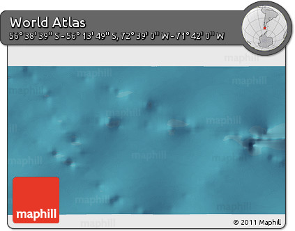 Satellite 3D Map of the Area around 56° 26' 14" S, 72° 10' 30" W