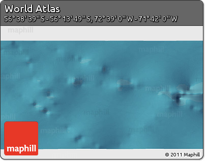 Satellite 3D Map of the Area around 56° 26' 14" S, 72° 10' 30" W