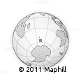 Outline Map of the Area around 56° 26' 14" S, 73° 10' 30" E, rectangular outline