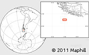 Blank Location Map of the area around 56° 26' 14" S, 73° 1' 30" W