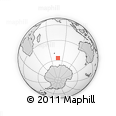 Outline Map of the Area around 56° 26' 14" S, 77° 25' 30" E, rectangular outline
