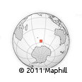 Outline Map of the Area around 56° 26' 14" S, 79° 58' 29" E, rectangular outline