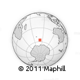 Outline Map of the Area around 56° 26' 14" S, 80° 49' 29" E, rectangular outline