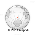 Outline Map of the Area around 56° 26' 14" S, 81° 40' 30" E, rectangular outline