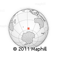 Outline Map of the Area around 56° 26' 14" S, 93° 34' 29" E, rectangular outline