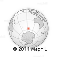 Outline Map of the Area around 56° 26' 14" S, 95° 16' 30" E, rectangular outline