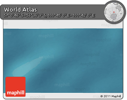 Satellite 3D Map of the Area around 56° 48' 24" S, 101° 13' 29" E