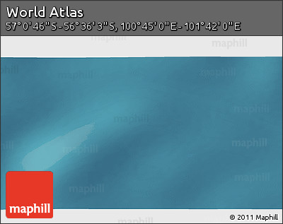 Satellite 3D Map of the Area around 56° 48' 24" S, 101° 13' 29" E