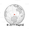 Outline Map of the Area around 56° 48' 24" S, 102° 4' 29" E, rectangular outline