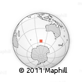 Outline Map of the Area around 56° 48' 24" S, 102° 55' 30" E, rectangular outline