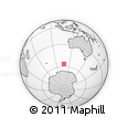 Outline Map of the Area around 56° 48' 24" S, 107° 10' 30" E, rectangular outline