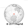 Outline Map of the Area around 56° 48' 24" S, 108° 52' 30" E, rectangular outline