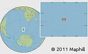 Savanna Style Location Map of the area around 56° 48' 24" S, 10° 16' 30" E