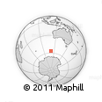 Outline Map of the Area around 56° 48' 24" S, 110° 34' 29" E, rectangular outline