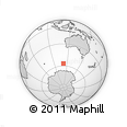 Outline Map of the Area around 56° 48' 24" S, 111° 25' 30" E, rectangular outline