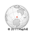 Outline Map of the Area around 56° 48' 24" S, 112° 16' 30" E, rectangular outline