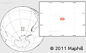 Blank Location Map of the area around 56° 48' 24" S, 112° 7' 30" W
