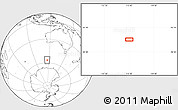 Blank Location Map of the area around 56° 48' 24" S, 115° 40' 30" E