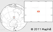 Blank Location Map of the area around 56° 48' 24" S, 117° 22' 30" E