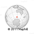 Outline Map of the Area around 56° 48' 24" S, 117° 22' 30" E, rectangular outline