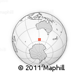 Outline Map of the Area around 56° 48' 24" S, 121° 37' 30" E, rectangular outline