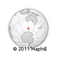 Outline Map of the Area around 56° 48' 24" S, 122° 28' 29" E, rectangular outline