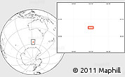 Blank Location Map of the area around 56° 48' 24" S, 123° 19' 29" E