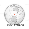 Outline Map of the Area around 56° 48' 24" S, 123° 19' 29" E, rectangular outline
