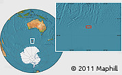 Satellite Location Map of the area around 56° 48' 24" S, 124° 10' 30" E