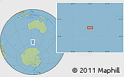 Savanna Style Location Map of the area around 56° 48' 24" S, 124° 10' 30" E