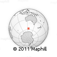 Outline Map of the Area around 56° 48' 24" S, 124° 10' 30" E, rectangular outline