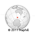 Outline Map of the Area around 56° 48' 24" S, 125° 1' 30" E, rectangular outline