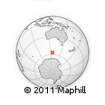 Outline Map of the Area around 56° 48' 24" S, 125° 52' 30" E, rectangular outline
