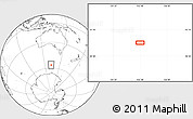 Blank Location Map of the area around 56° 48' 24" S, 132° 40' 30" E