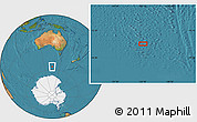 Satellite Location Map of the area around 56° 48' 24" S, 135° 13' 29" E