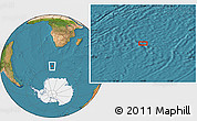 Satellite Location Map of the area around 56° 48' 24" S, 13° 40' 30" E