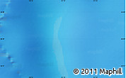 Physical Map of the area around 56° 48' 24" S, 141° 10' 30" E