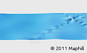 Shaded Relief Panoramic Map of the area around 56° 48' 24" S, 144° 34' 29" E