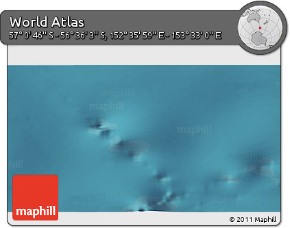 Satellite 3D Map of the Area around 56° 48' 24" S, 153° 4' 29" E