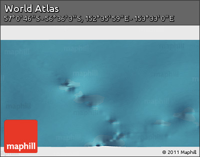 Satellite 3D Map of the Area around 56° 48' 24" S, 153° 4' 29" E