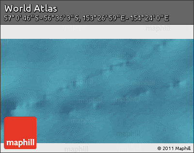 Satellite 3D Map of the Area around 56° 48' 24" S, 153° 55' 30" E
