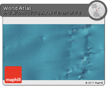 Satellite 3D Map of the Area around 56° 48' 24" S, 154° 46' 30" E