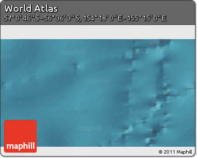 Satellite 3D Map of the Area around 56° 48' 24" S, 154° 46' 30" E