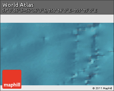 Satellite 3D Map of the Area around 56° 48' 24" S, 154° 46' 30" E
