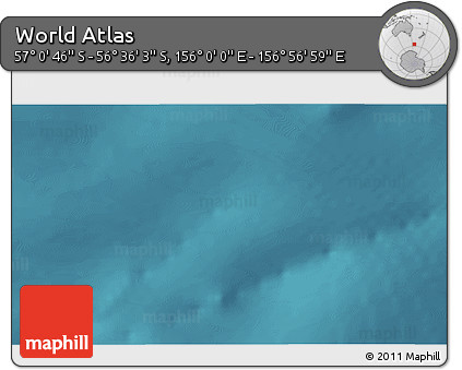 Satellite 3D Map of the Area around 56° 48' 24" S, 156° 28' 29" E