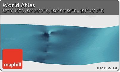 Satellite Panoramic Map of the Area around 56° 48' 24" S, 157° 19' 29" E